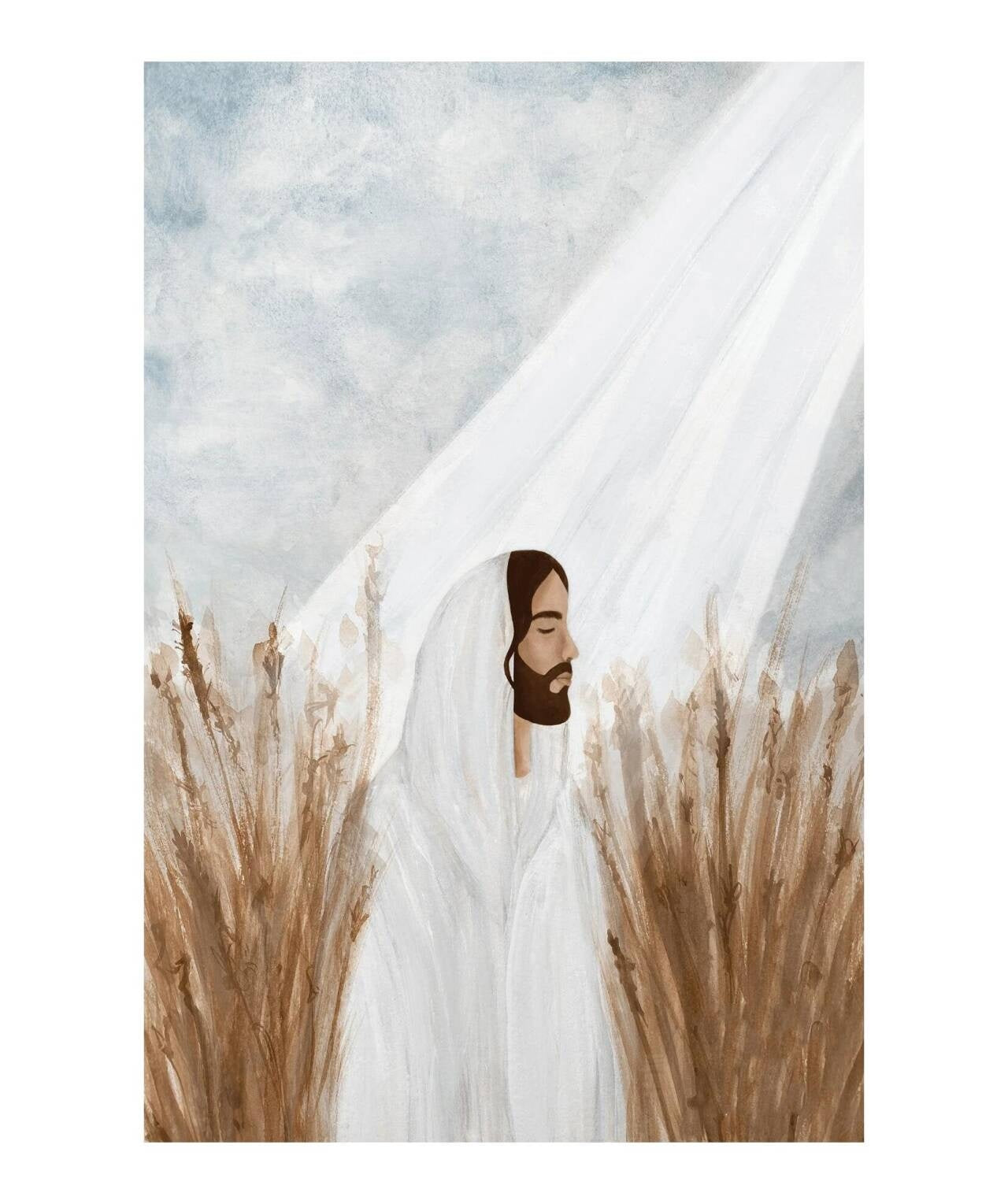 Jesus Christ Wheat-Jesus Christ Art-Jesus Canvas Poster